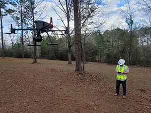 EMS survey drone for aerial data collection