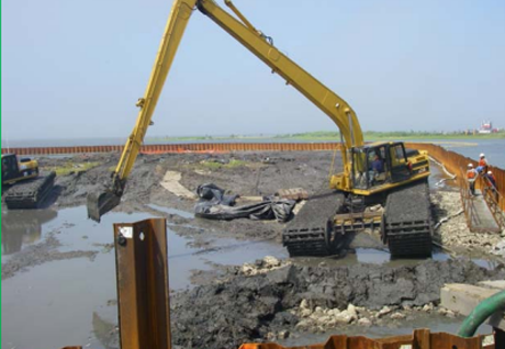 Remediation equipment treating contaminated soil and groundwater